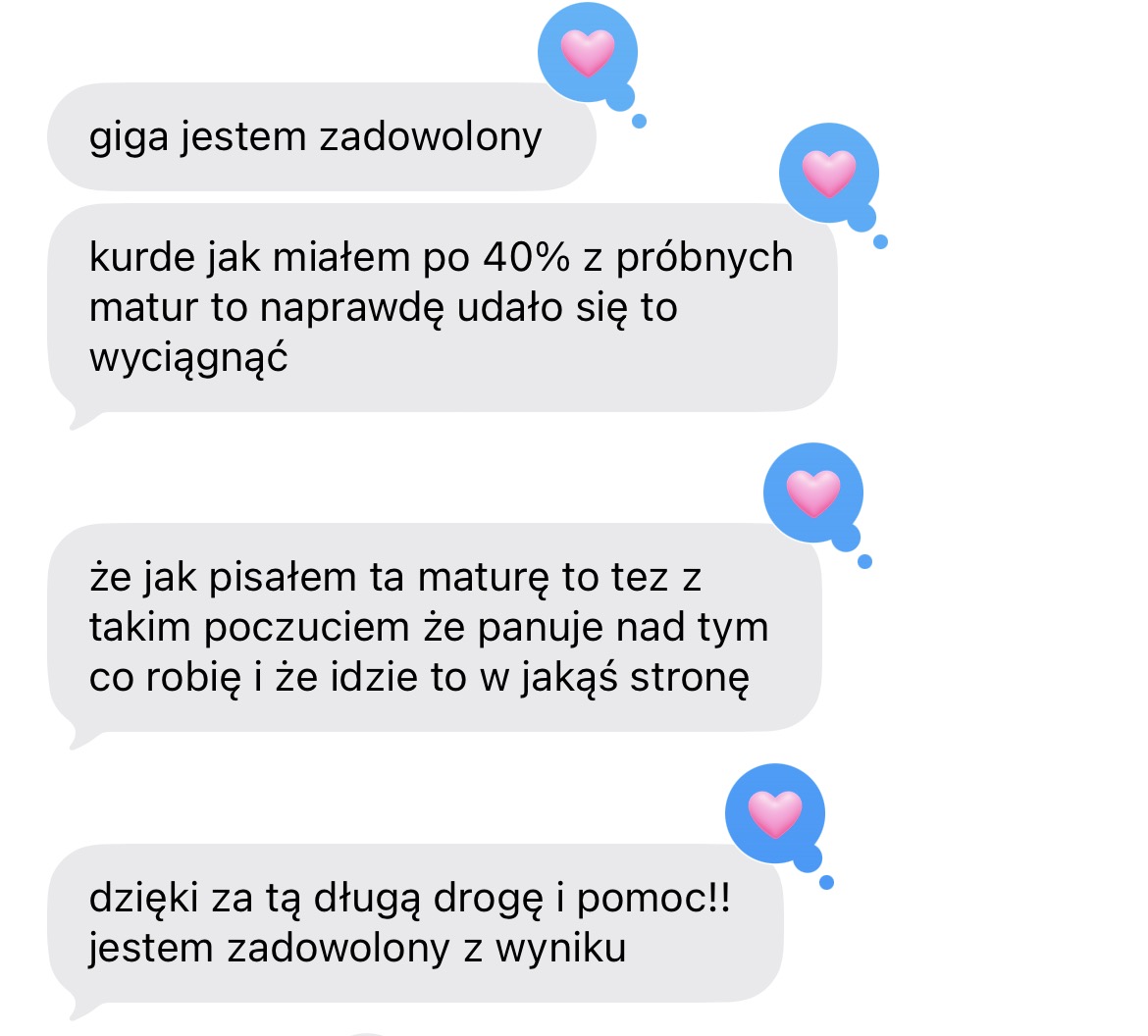Opinia ucznia SOLVE - zrzut ekranu z portalu e-korepetycje